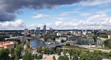 Blick auf die Stadt Vilnius